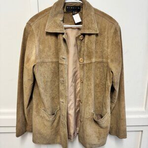 Giacca Gallery Company Tan Suede Blazer Jacket - Size M